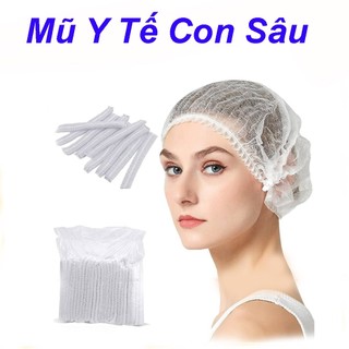 Mũ Y Tế Con Sâu Túi 100 Chiếc
