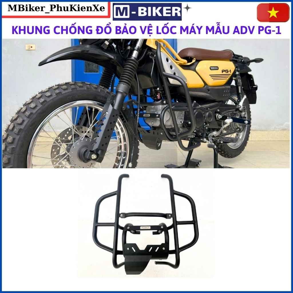 Chống đổ pg1, pg1 ABS, khung chống đổ pg1, ốp gầm pg1, bảo vệ gầm pg1, chính hãng MBiker