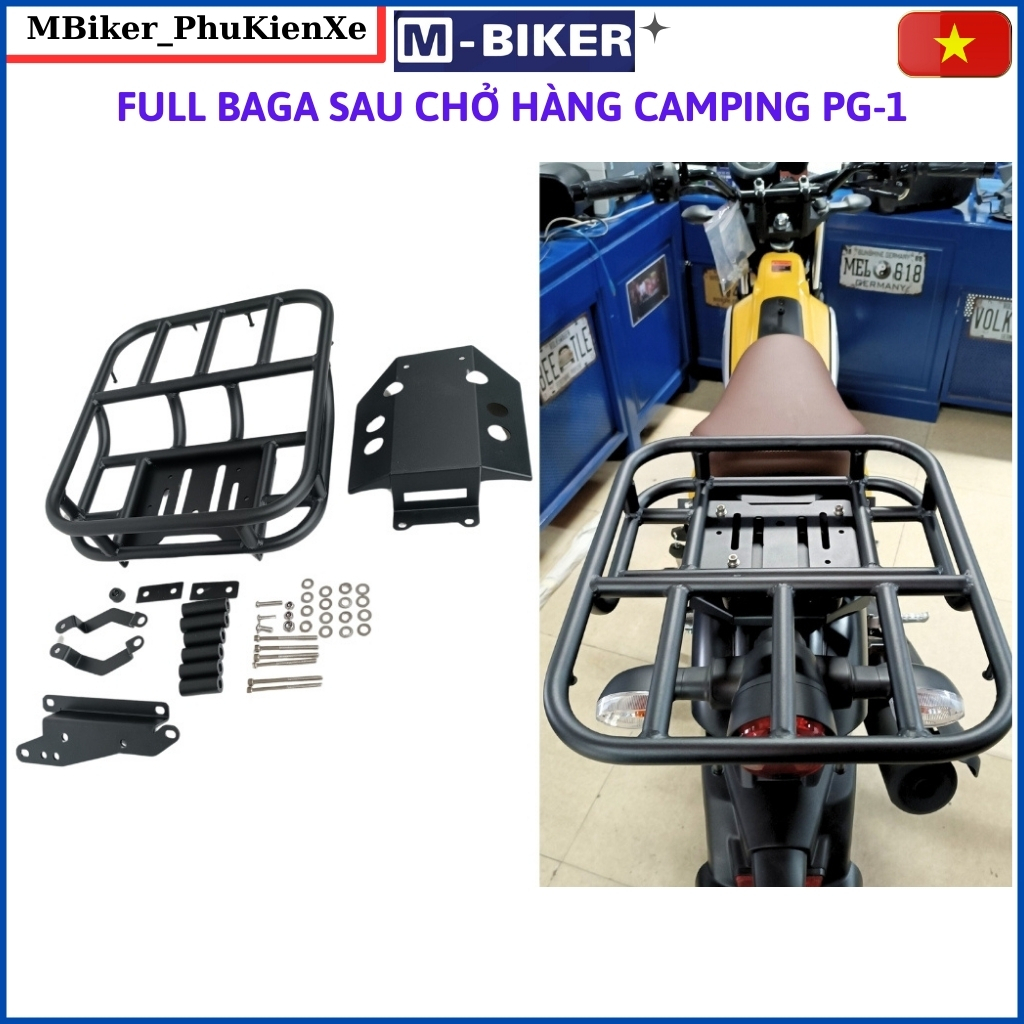 Baga pg1, Baga sau pg1, cảng sau pg1, BAGA trở hàng PG1, phụ kiện pg1, mbiker