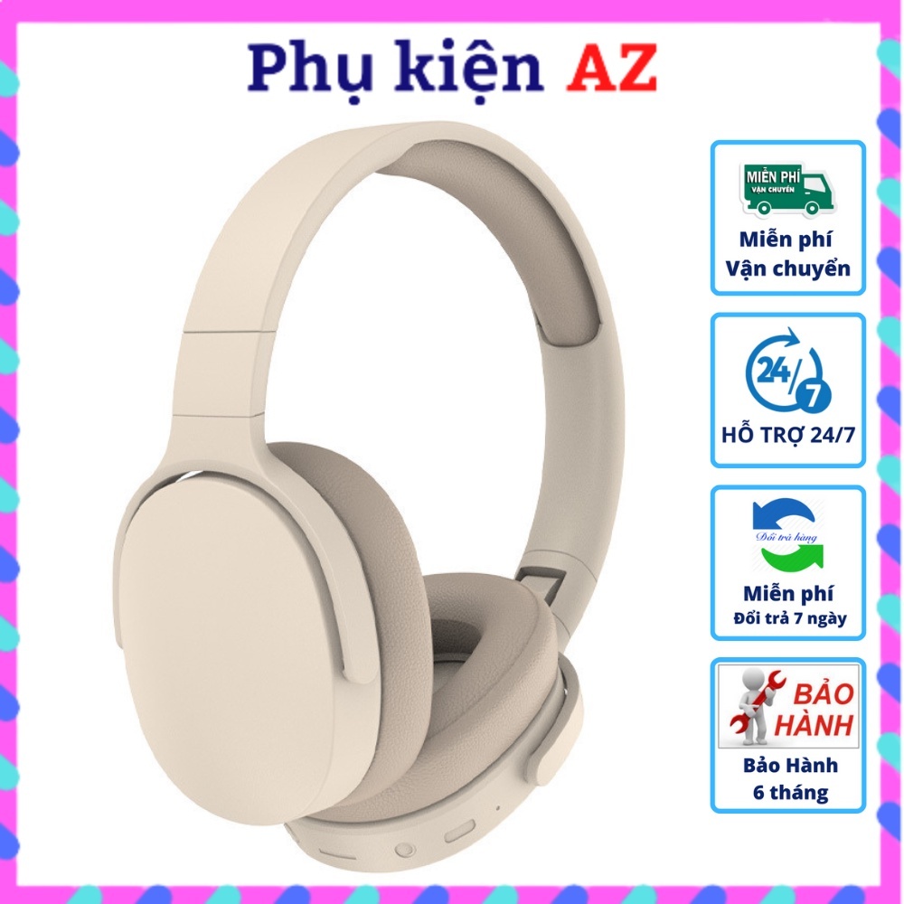 Tai Nghe Chụp Tai bluetooth Thời Trang Và Phong Cách Âm Bass Ấm Sống Động Có Mic Đàm Thoại Cho Học Tập Giải Trí