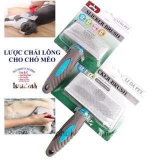  Lược chải lông Chó Mèo SLICKER BRUSH Cán nhựa dẻo chắc chắn 12cm Giúp Làm mượt lông tơi lông thú cưng 