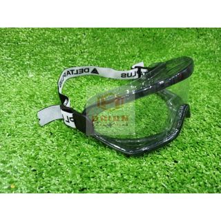Kính bảo hộ chống hóa chất Deltaplus Galeras (đeo được cùng kính cận, dây đeo co giãn)