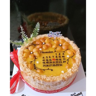 BÁNH SINH NHẬT TRỨNG MUỐI 24CM mẫu lịch (ĐẶT TRƯỚC 1 NGÀY)
