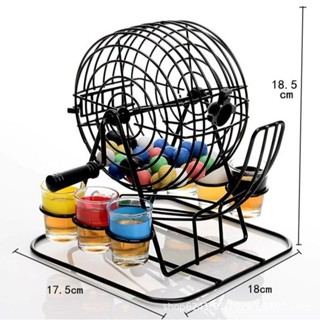 Trò Chơi Ăn Nhậu Lồng Quay Xổ Số (Lô tô), Vòng Quay May Mắn, Đồ Chơi Uống Rượu, Hàng Nhập Khẩu