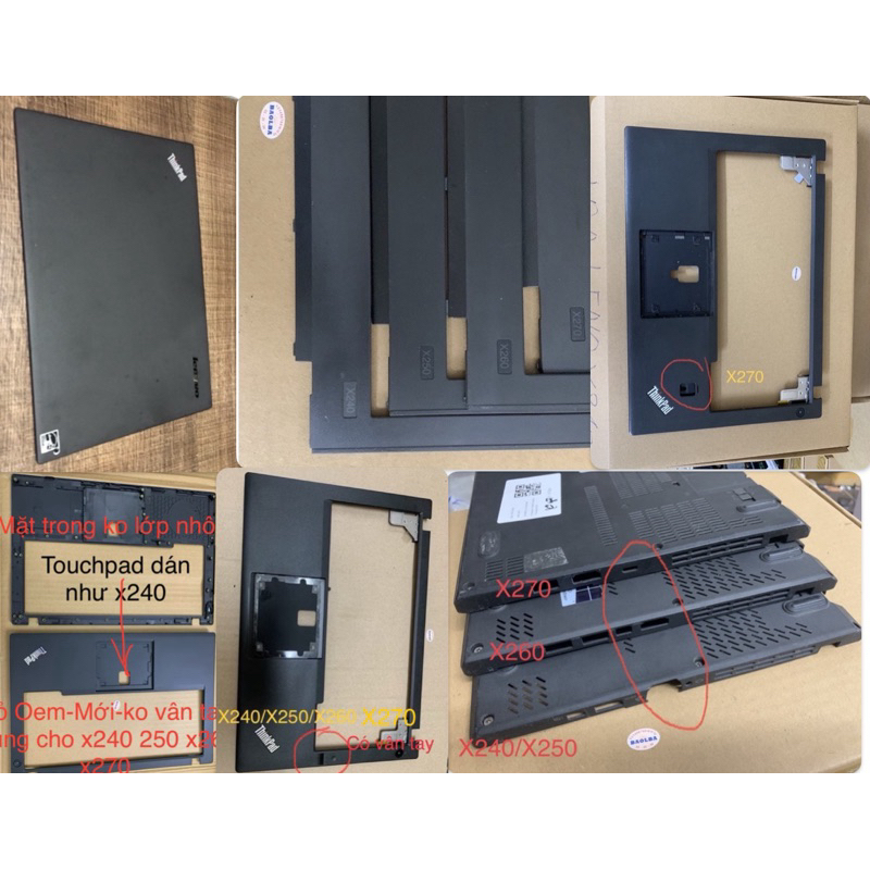 Vỏ laptop Thinkpad X240 x250 X260 X270