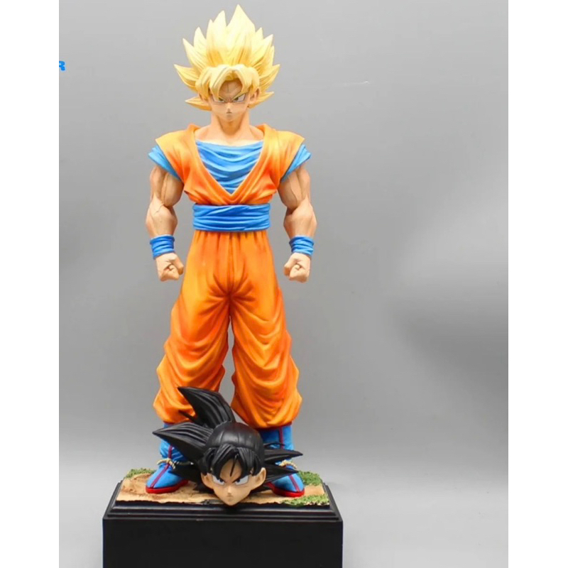 Mô Hình Dragon Ball Son Goku có 2 đầu thay thế cao 45cm -SP360873