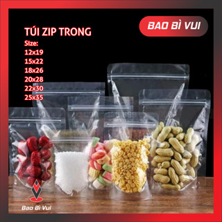[500g -1kg] TÚI ZIPPER TRONG ĐÁY ĐỨNG - BAO BÌ VUI