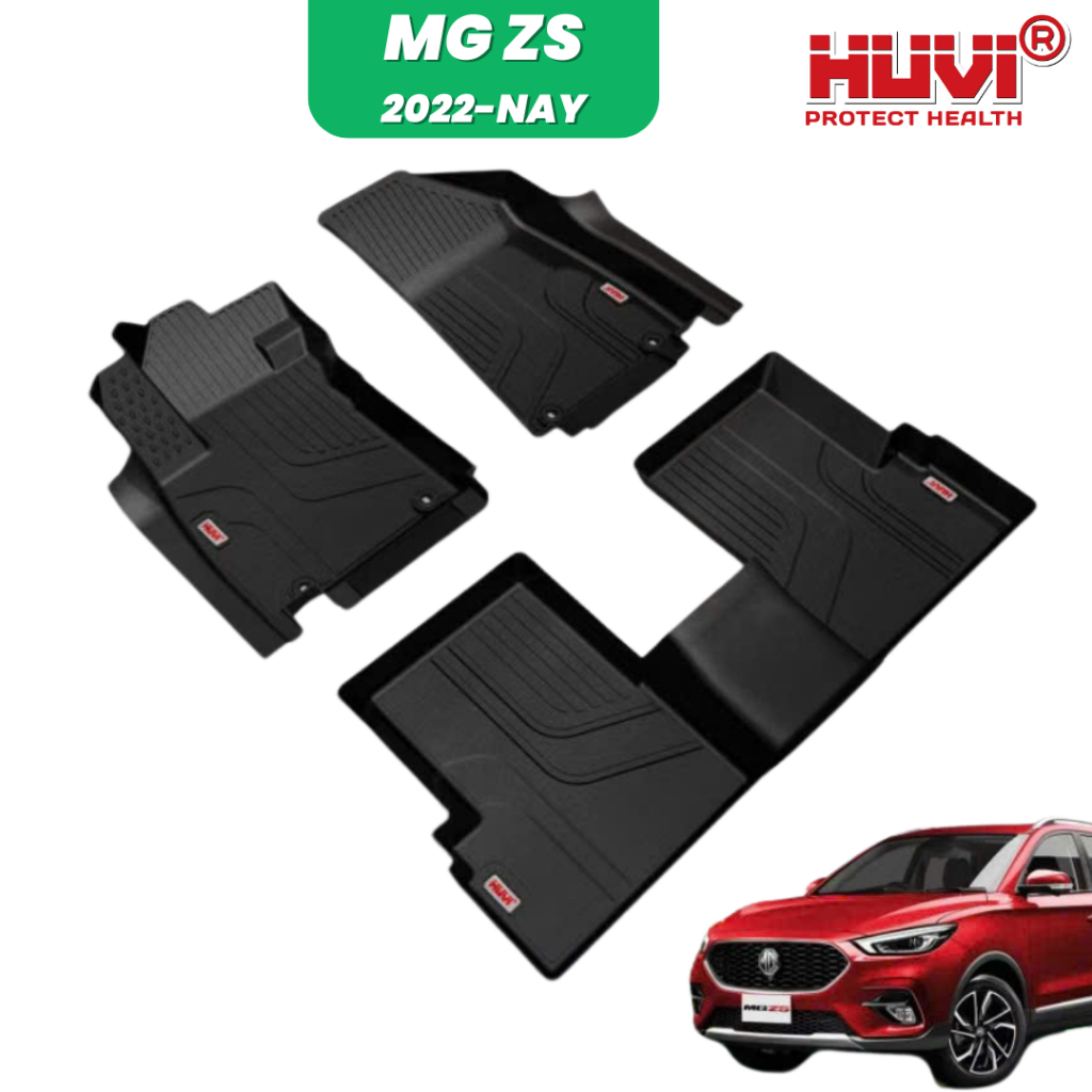 Thảm lót sàn ô tô MG ZS năm 2022+ Thảm đúc HUVI CAO CẤP KHÔNG MÙI - KHÔNG ẨM MỐC - DỄ VỆ SINH