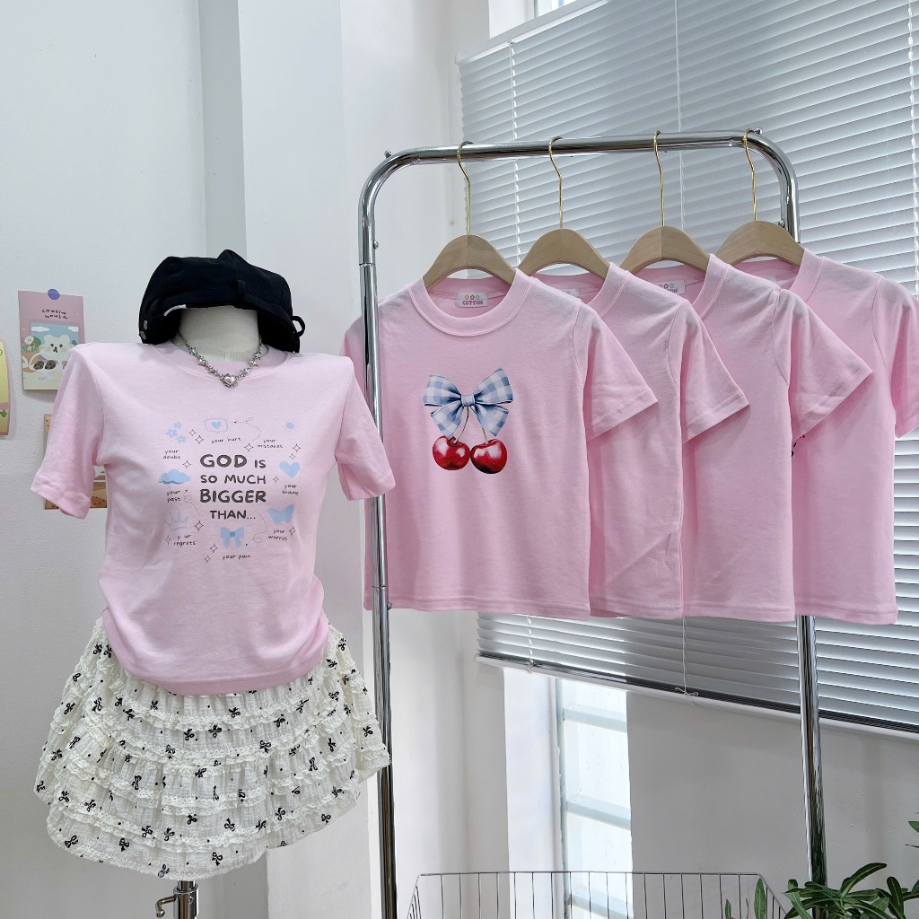 Áo Thun Baby Tee Hồng