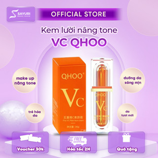  Kem Lười Makeup VC QHOO – Kem Vc Qhoo Nâng Tông Da Che Khuyết Điểm Lỗ Chân Lông To Làn Da Mịn Mượt Không Khô Da 