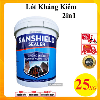 25kg Sơn lót chống kiềm nội & ngoại thất - Chống Nứt - Chống Thấm - Chống Nấm Mốc - Cao Cấp 2IN1