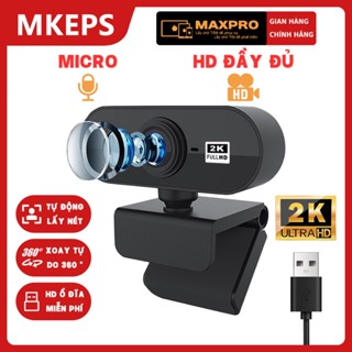 MKEPS 2K Webcam MạNg, TíCh HợP Mic, Phù HợP Cho CuộC GọI Video Và Livestream, TươNg ThíCh VớI Pc Và Laptop