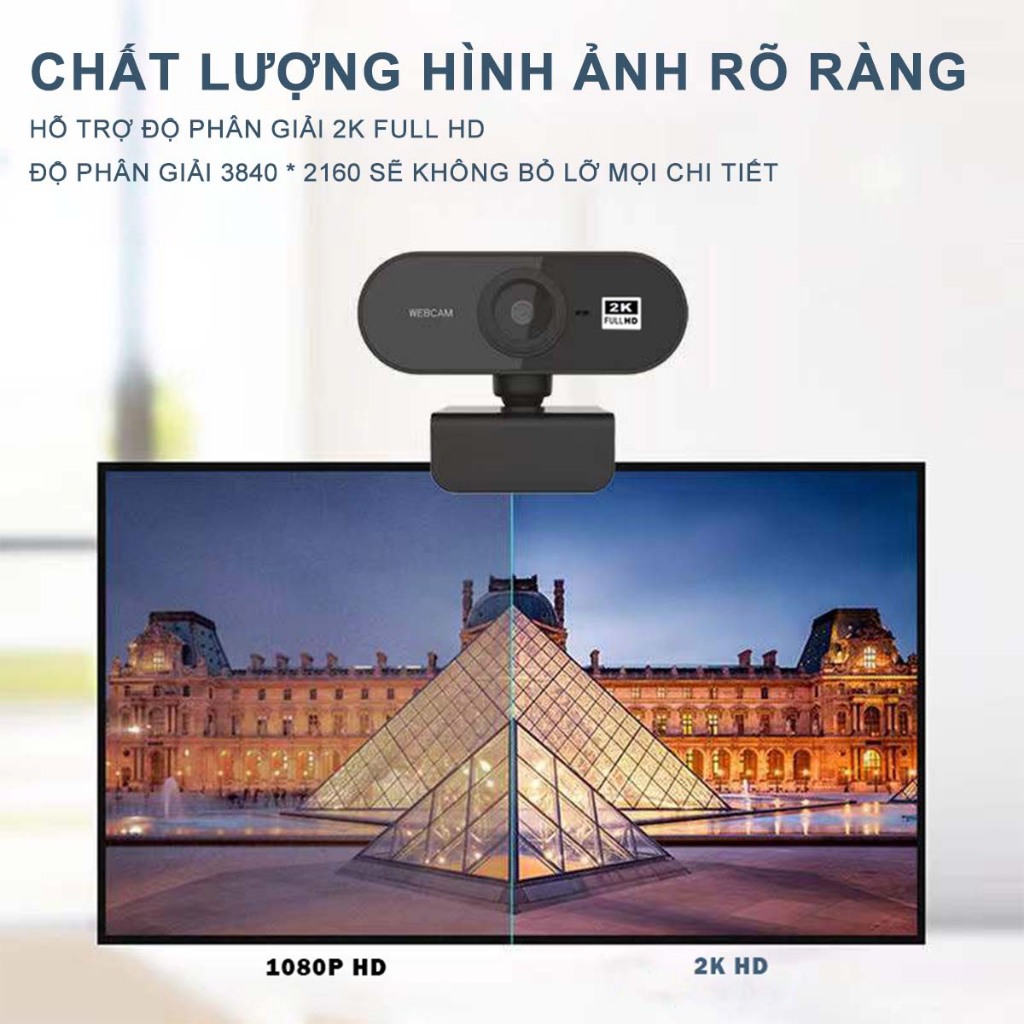 MKEPS 2K Webcam MạNg, TíCh HợP Mic, Phù HợP Cho CuộC GọI Video Và Livestream, TươNg ThíCh VớI Pc Và Laptop | BigBuy360 - bigbuy360.vn