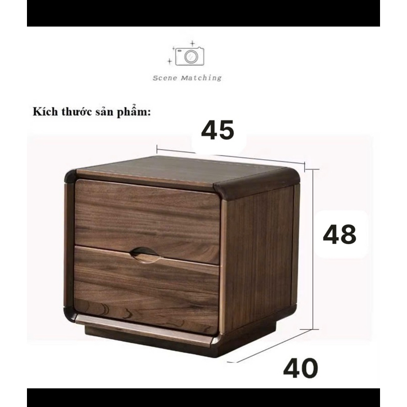 ♥️Freeship♥️tủ đầu giường gỗ 2 ngăn kéo -tủ có ngăn bí mật(lưu ý /chọn đúng phân loại hàng ạ)