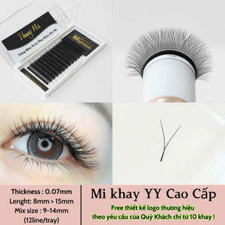  Mi YY dày 0.07 Độ Cong C-CC-D Dài 8-15mm Nối Thiết Kế Trung Hoa Lông Mi Magiclash Thúy Hà 