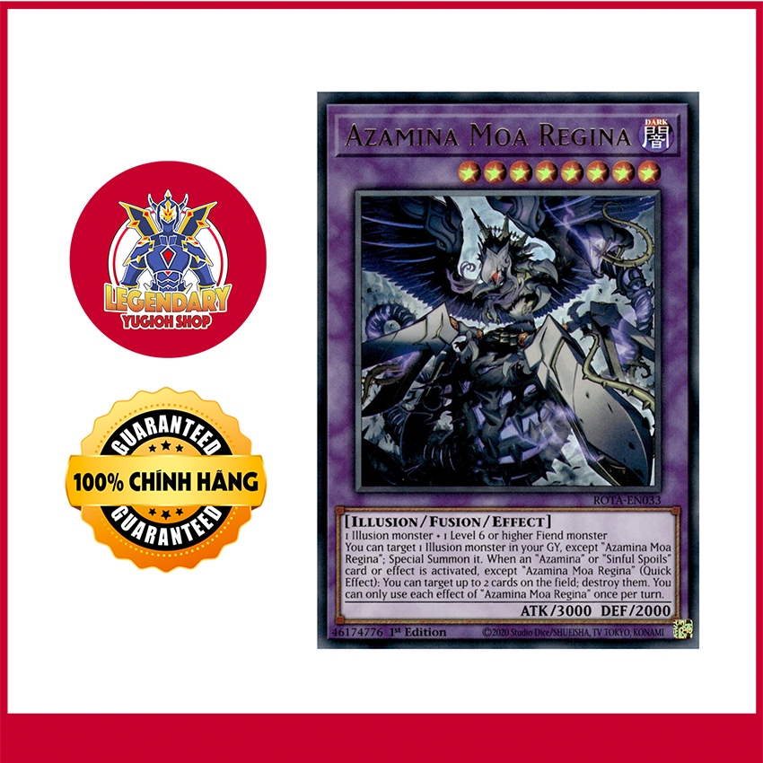 [Thẻ Bài Yugioh Chính Hãng] Azamina Moa Regina