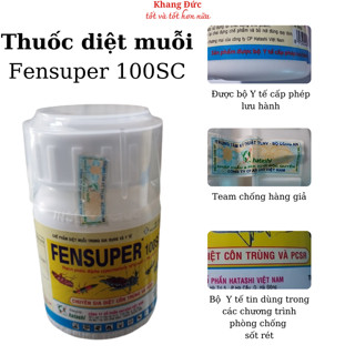 Thuốc Trừ Muỗi Fensuper 100SC Tin Dùng Trong Các Chương Trình Phòng Chống Sốt Rét Sốt Xuất Huyết Khang Đức