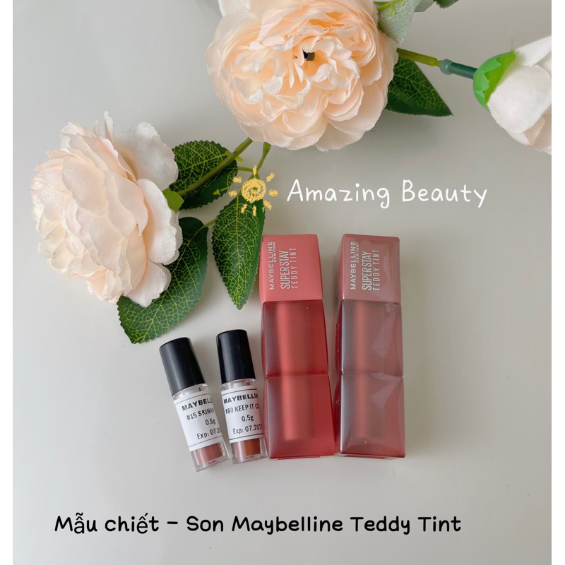 [SON CHIẾT] Son Kem Bông Bền Màu Superstay Teddy Tint New York