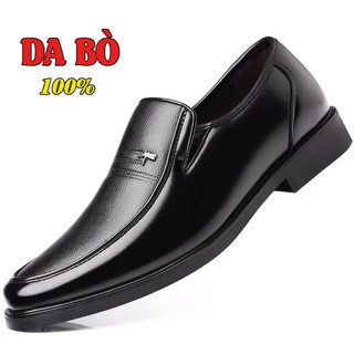 Giày Nam Da Bò , Giày Da Nam Trung Niên Thích Hợp T10 Cho Đi Chơi Đi Làm Dự Tiệc Hàng Cao Cấp Bảo Hành 1 năm
