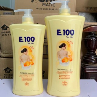 SỮA TẮM E100 SILKY vàng 1,2KG và 800G