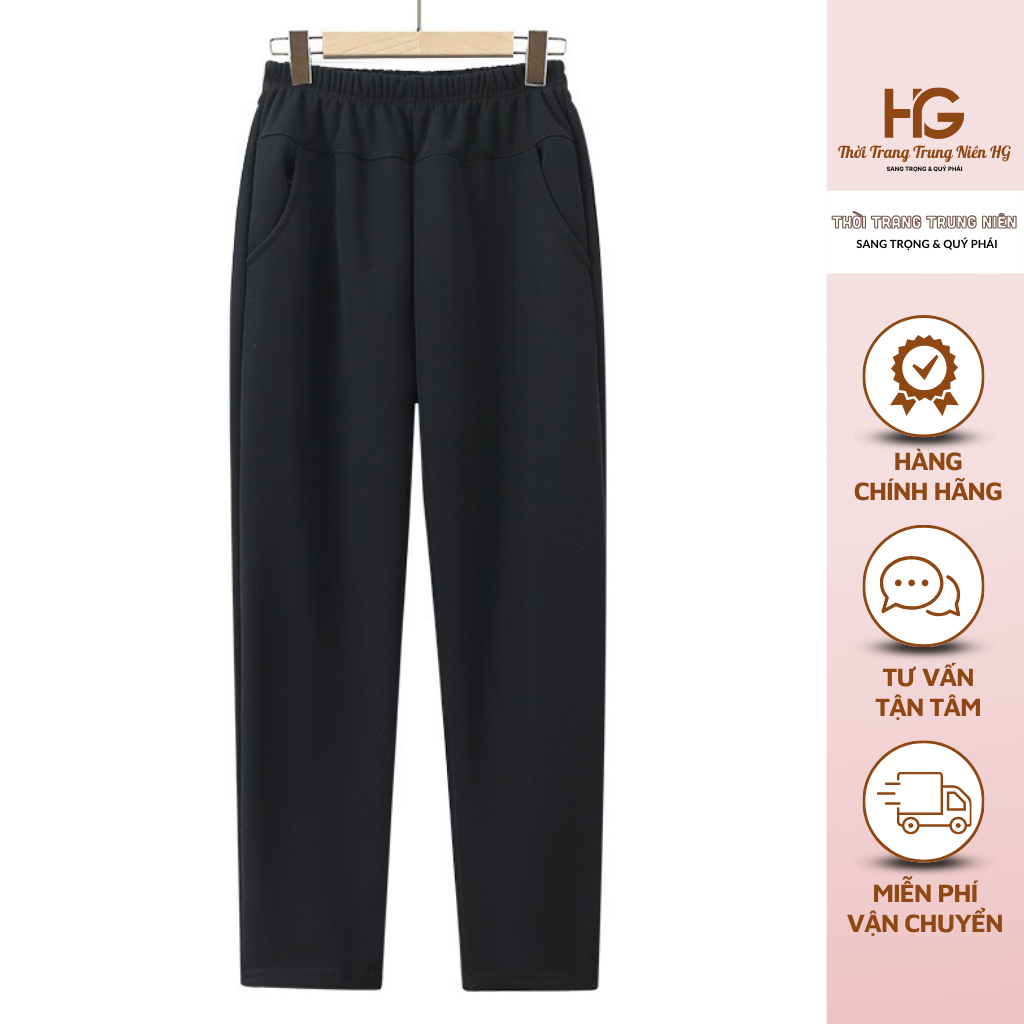 Quần Nỉ Trung Niên Nữ Hàng Cao Cấp Có Lót Lông Siêu Ấm Không Bị Bai Xù Vải (M231)