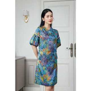 Fiona 2 Dress - Đầm dự tiệc xếp li eo - Hàng thiết kế cao cấp của Anmier - Phong cách cổ điển