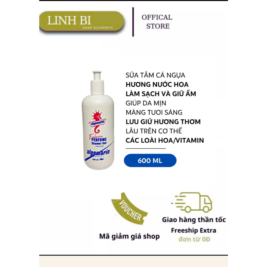 Sữa tắm cá ngựa Algemarin Perfume Đức