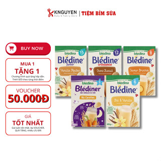 Bột lắc sữa Bledina Pháp chính hãng - Hộp 400g - Đủ Vị - dành cho bé yêu từ 6 tháng