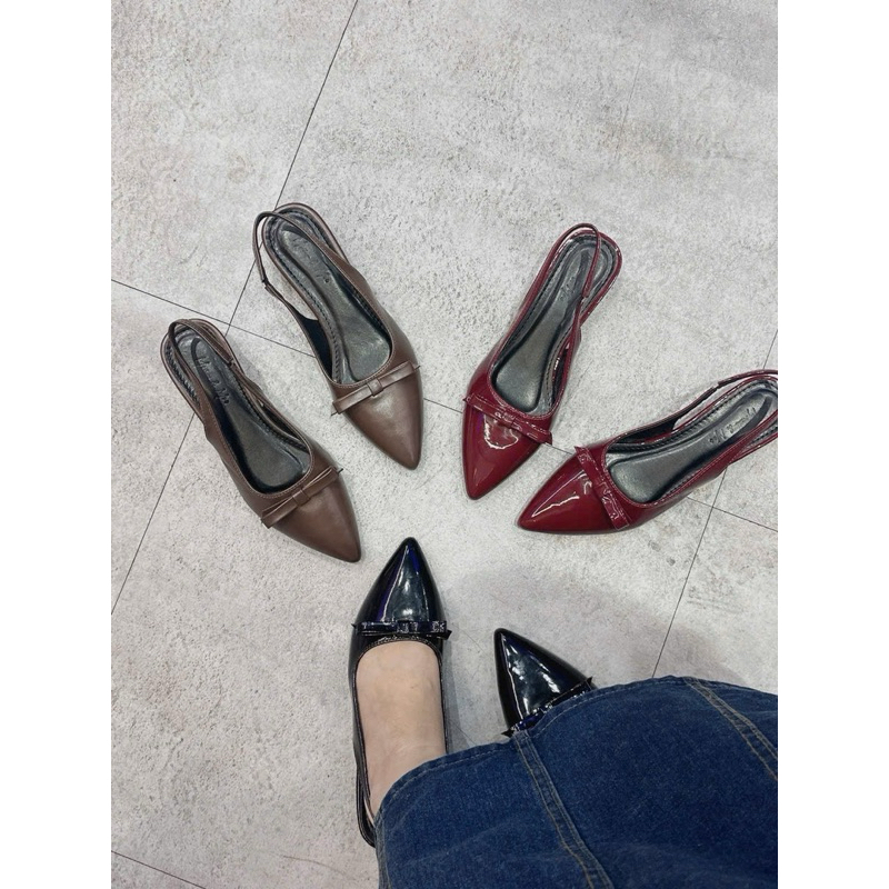 Sandal Nữ Gắn Nơ Đế 3 Phân Hót 2024