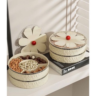  Khay đựng mứt tết đa năng phong cách Bắc Âu sang trọng Khay bánh kẹo để đồ trang trí nhiều ngăn 