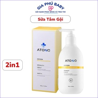 Sữa tắm gội Atono2 Oxygen 300g cho bé từ 0M+ dịu nhẹ