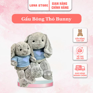 Gấu Bông Thỏ Bunny Tai Dài Lông Tuyết Luna Store, Gấu Bông Cao Cấp Lông Mềm Mịn  Siêu Cute Hàng Hottrend