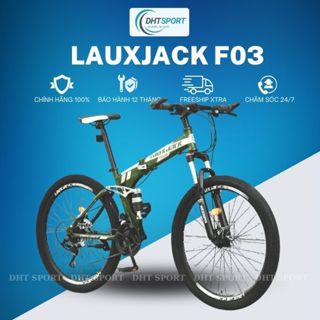 Xe đạp thể thao gấp gọn sành điệu LauxJack thiết kế gấp gọn bỏ côp xe tiện lợi xe địa hình 26inch 21 tốc độ giảm xóc