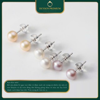 Bông tai ngoc trai nuôi nước ngọt Duyson Silver chuôi bạc S925  Giá bán  1 đôi  KNXK57 