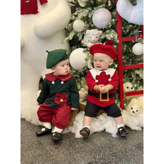 [SẴN SHIP] Set xanh tuần lộc và đỏ noel cho bé