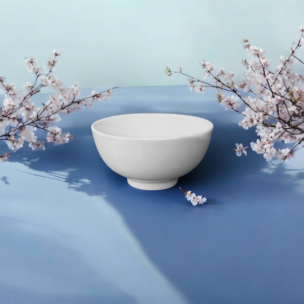 Bát Chè 9.5 cm Sứ Trắng OHIO