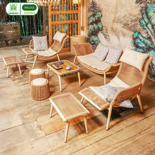 Bộ Bàn Ghế Cánh Én Cao Cấp Mây Nhựa HH RELAX HOMES_GROUP Ban Công Sân Vườn Quán Cafe Phòng Khách 
