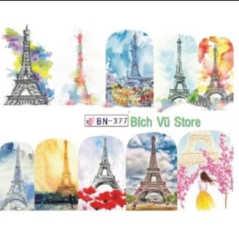 Decal NƯỚC dán móng mã BN