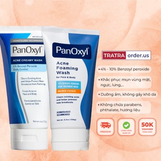 Sữa rửa mặt Panoxyl Foaming Acne Wash 4/10% Benzoyl Peroxide 156G [Bill Mỹ]