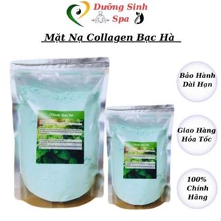  Mặt Nạ Bạc Hà Mặt Nạ Collagen Mask Dẻo Chiết Xuất Bạc Hà Giúp Da Sạch Mụn Thu Nhỏ Lỗ Chân Lông Gói 1000g 