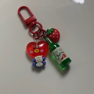 Keyring Soju handmade 🍓🍶🧃