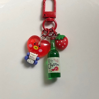 Keyring Soju handmade 🍓🍶🧃