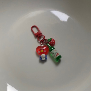 Keyring Soju handmade 🍓🍶🧃