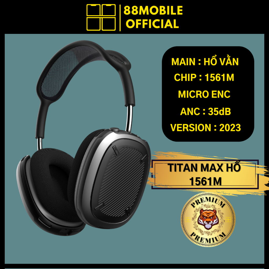 Tai Nghe 1561M TITAN Max Pin 30H Micro ENC Chống Ồn ANC 35DB I 88Mobile