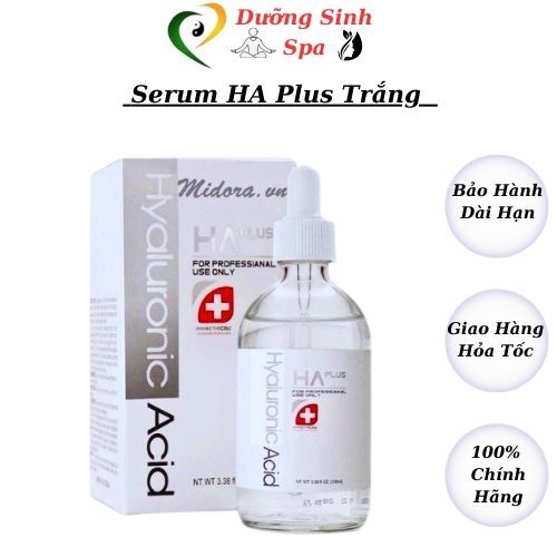 HA Plus Hyaluronic Acid, Serum HA Plus Siêu Cấp Ẩm Giúp Da Căng Bóng, Trắng Sáng Mịn Màng