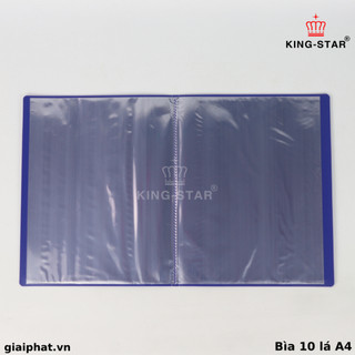 Bìa 10 lá A4 Dụng Cụ Lưu Trữ Giấy Tờ Kingstar