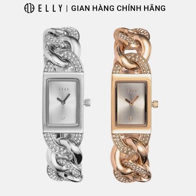Đồng hồ nữ ELLY EH24 dây kim loại mặt phủ sapphire chính hãng