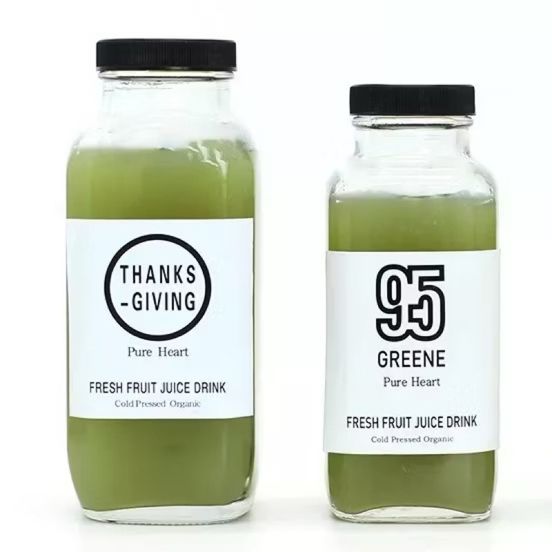 Chai Thuỷ Tinh Đựng Nước Ép Chai Thủy Tinh Dáng Vuông Miệng Rộng Nắp Nhựa,Nhôm 250ml-350ml-500ml Đựn