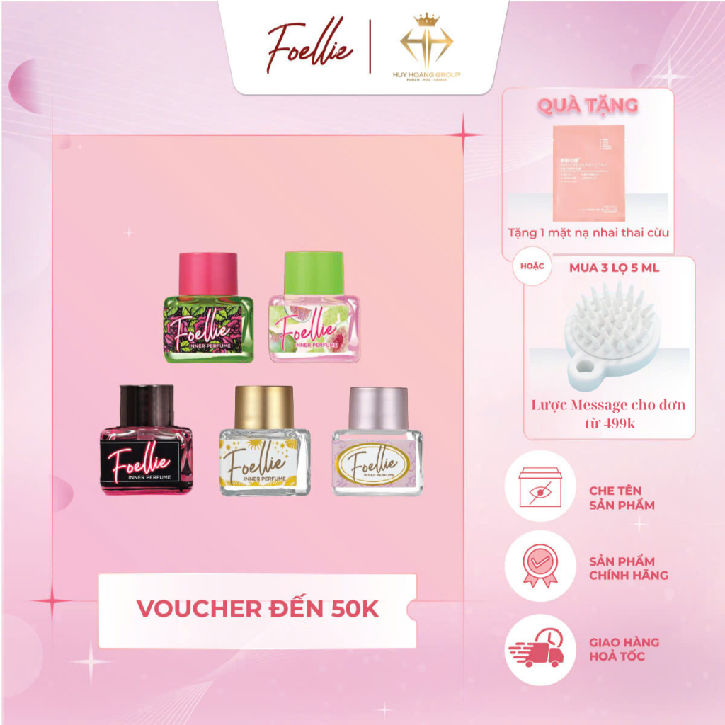 [BẢN LIMITED] Nước hoa vùng kín cao cấp Hàn Quốc FOELLIE Inner Perfume hương thơm quyến rũ 5ml