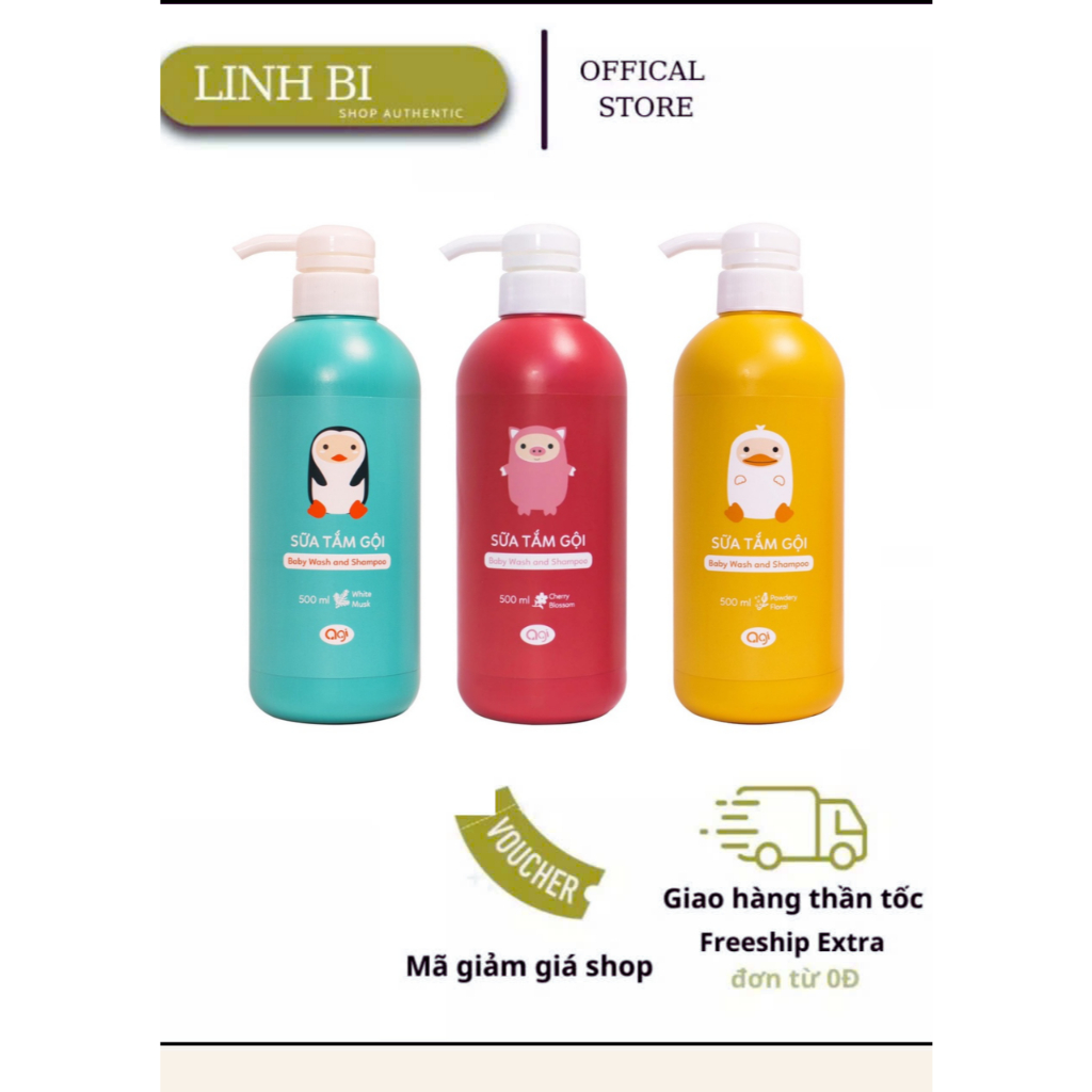 Sữa Tắm Gội trẻ em AGI 500ml